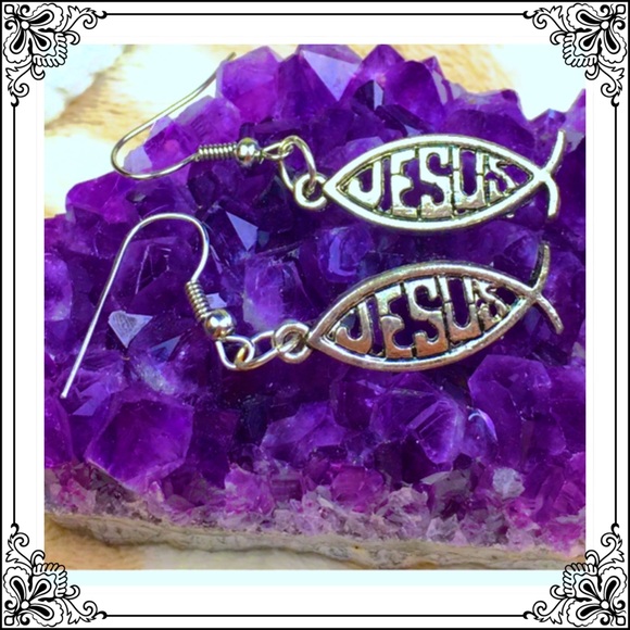 Dawn’s Treasures Jewelry - Jesus Fish Hook Earrings